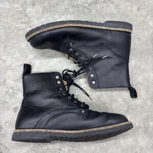 Birkenstock Bryson Black Natural Leather Reg Width EU 46 Men’s US 13 Boots Flaws